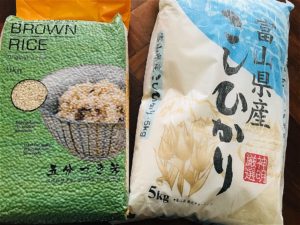 韓国食材店で入手した日本のお米